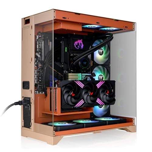 Thermaltake CTE E550 ATX Mid Tower Orange Tempered Glass Side Panel image