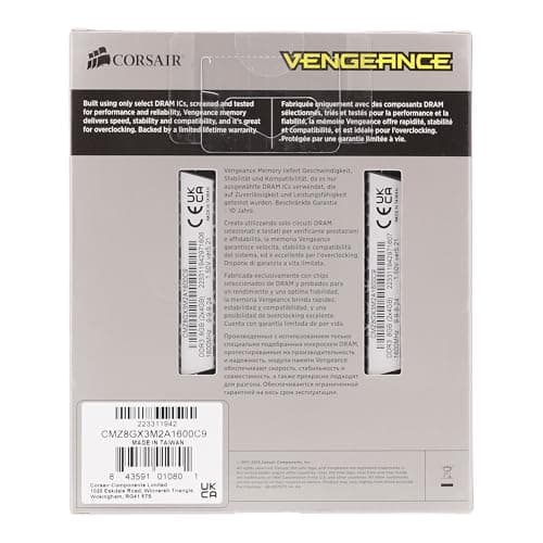 Corsair Vengeance Black / Silver DDR3-1600 CL9 8GB (2x4GB) image