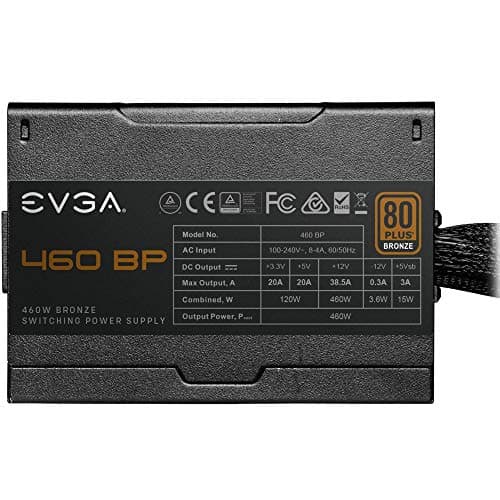 EVGA 460 BP Black ATX 460W Non-Modular 80+ Bronze Certified image