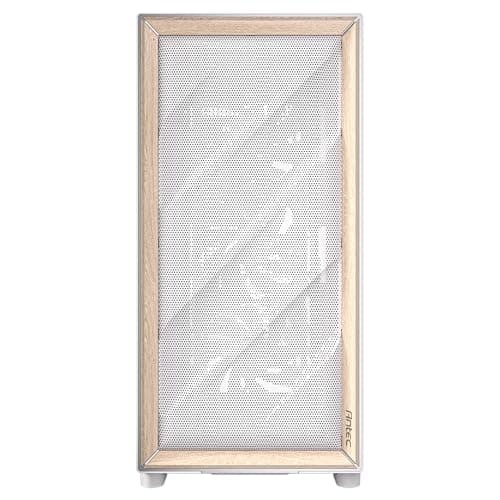 Antec FLUX ATX Mid Tower White / Brown with Tempered Glass Side Panel and USB 3.2 Gen 2 Type-C, USB 3.2 Gen 1 Type-A image