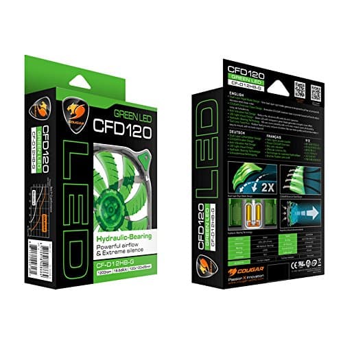 Cougar Dual-X 120mm Green Green LED 1-Pack image