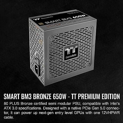 Thermaltake Smart BM3 ATX 650W Semi-Modular 80+ Bronze Certified image
