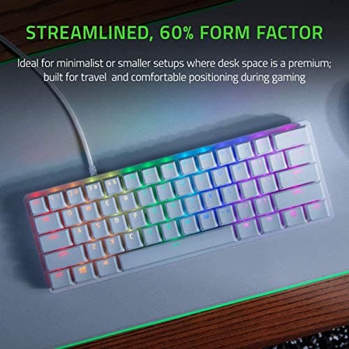 Razer Huntsman Mini RGB Razer Purple Optical Clicky Wired Gaming Keyboard image