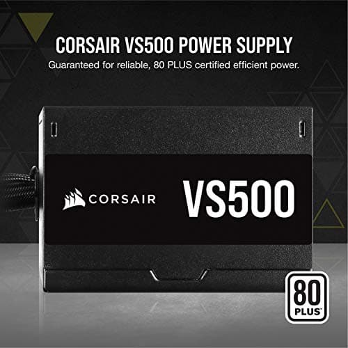 Corsair VS500 (2020) Black ATX 500W Non-Modular 80+ Bronze Certified image