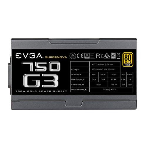 EVGA SuperNOVA 750 G3 750W Fully Modular 80+ Gold image