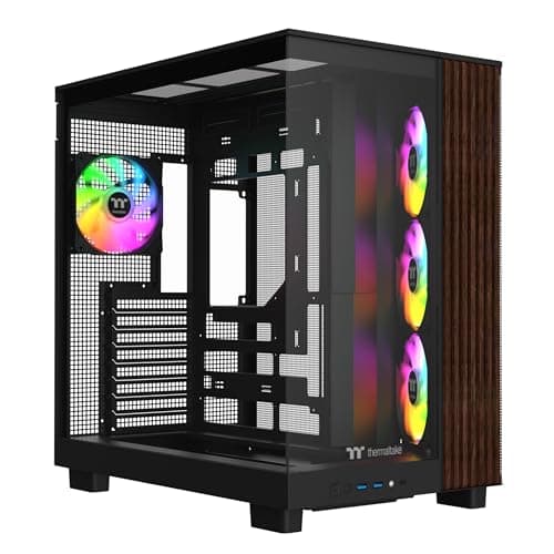 Thermaltake View 380 XL WS ARGB Mid Tower Chassis Wood Edition Black main image