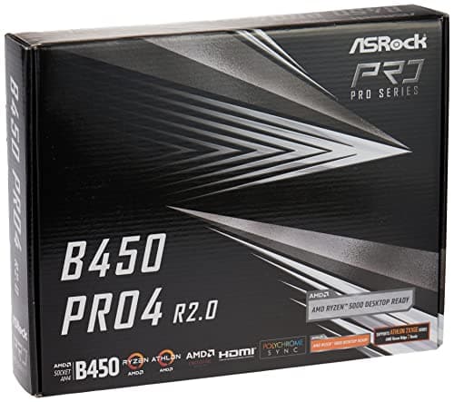 ASRock B450 Pro4 R2.0 AM4 DDR4 ATX image