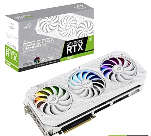 Asus ROG STRIX WHITE OC GeForce RTX 3080 10GB GDDR6X White image