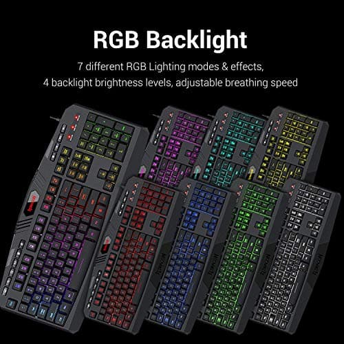 Redragon S101 Wired Gaming Keyboard With Optical Mouse image