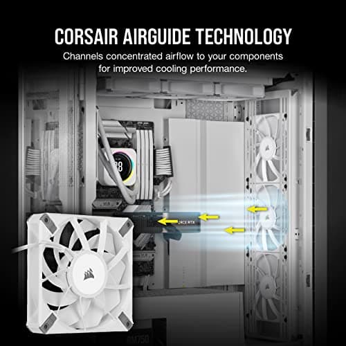Corsair AF120 ELITE 120mm White / Gray PWM 59.1 CFM image