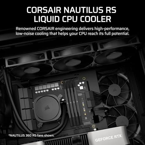 Corsair NAUTILUS RS Water 240mm 74.37 CFM Black image