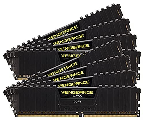 Corsair Vengeance LPX Black / Yellow DDR4-3200 CL16 256GB (8x32GB) main image