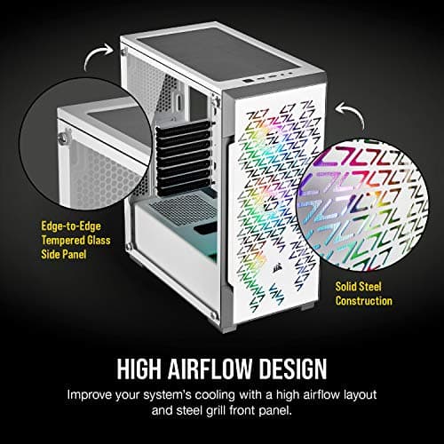 Corsair iCUE 220T RGB Airflow Tempered Glass ATX Mid Tower Computer Case image