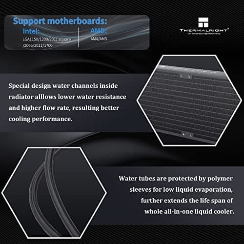 Thermalright Frozen Prism ARGB Water 70.4 CFM 360mm Black image