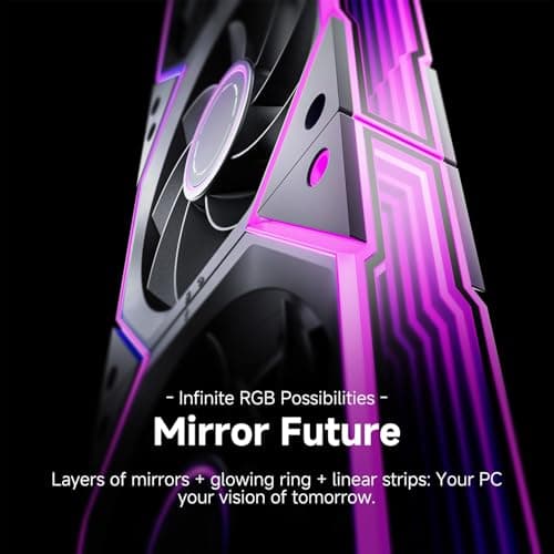 Asiahorse NYOTA Ultra 120mm Daisy Chain PWN Fans Black Reverse Blade image