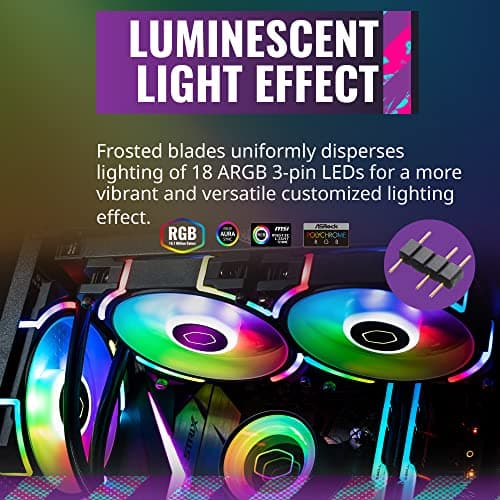 Cooler Master MasterFan SF120M 120mm Black ARGB PWM image