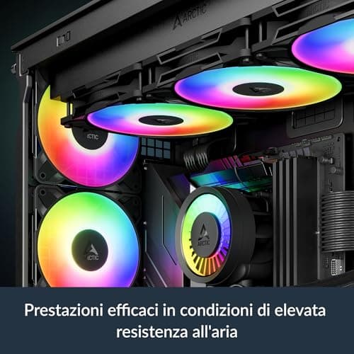 ARCTIC P14 Pro 140mm Black Addressable RGB PWM 110 CFM 3-Pack image