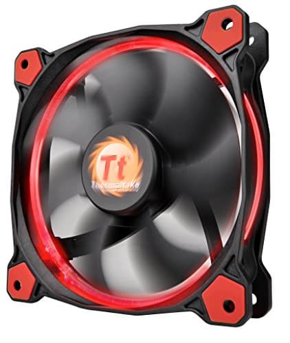 Thermaltake Riing 120mm Red LED 40.6 CFM Black / Red 1-Pack image