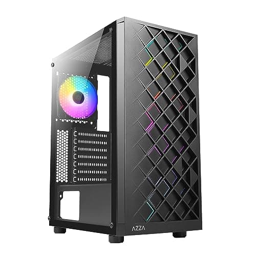 Azza Spectra ATX Mid Tower Black with Tempered Glass Side Panel and USB 3.2 Gen 1 Type-A, USB 2.0 Type-A Front Panel main image