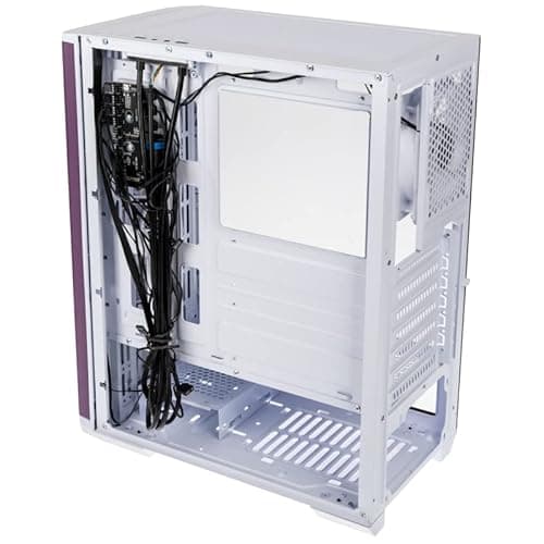 BitFenix Nova Mesh SE ATX Mid Tower White / Purple with Tempered Glass Side Panel and USB 3.2 Gen 1 Type-A image