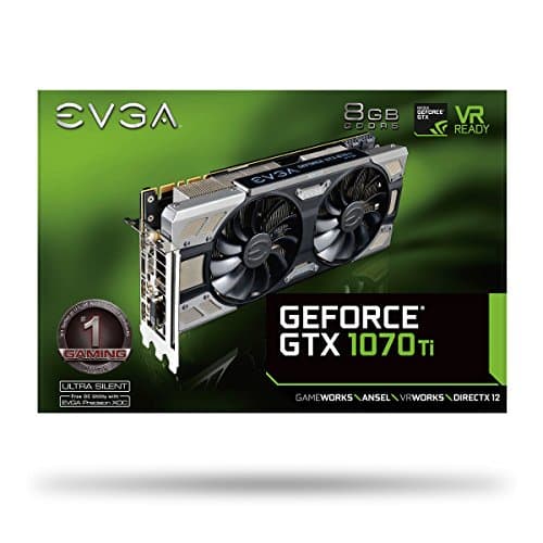 EVGA FTW ULTRA SILENT GAMING GeForce GTX 1070 Ti 8GB GDDR5 Black / Silver image