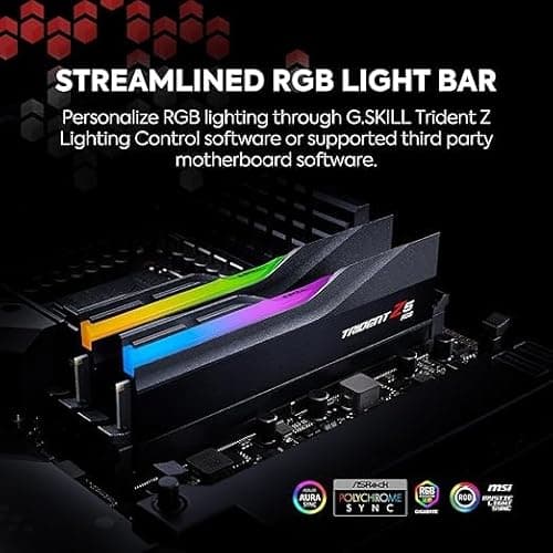 G.Skill Trident Z5 RGB Black DDR5-6000 CL30 64GB (2x32GB) image