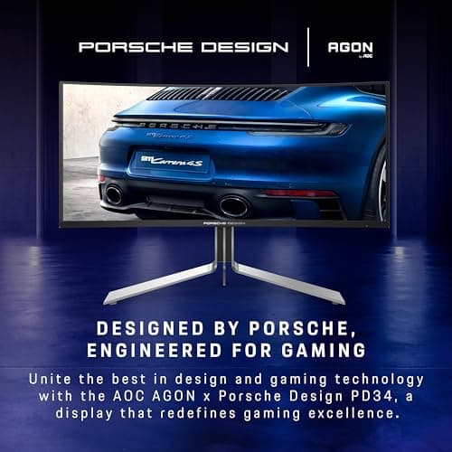 AOC PD34 34" 3440x1440 240Hz QD-OLED Curved Monitor image