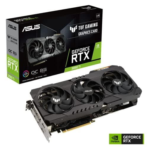 Asus TUF GAMING OC GeForce RTX 3060 Ti 8GB GDDR6X Black image