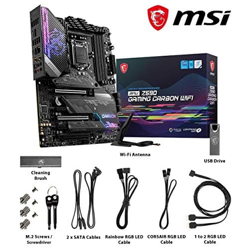 MSI MPG Z590 GAMING CARBON WIFI Gaming Motherboard image