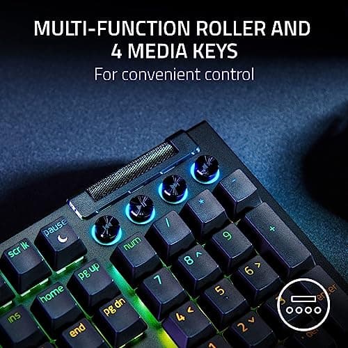 Razer BlackWidow V4 RGB Wired Razer Green Gaming Keyboard image