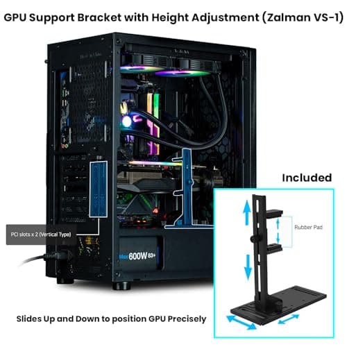 Zalman i4 ATX Mid Tower Black Mesh Side Panel, USB 3.2 Gen 1 & USB 2.0 Front Panel image