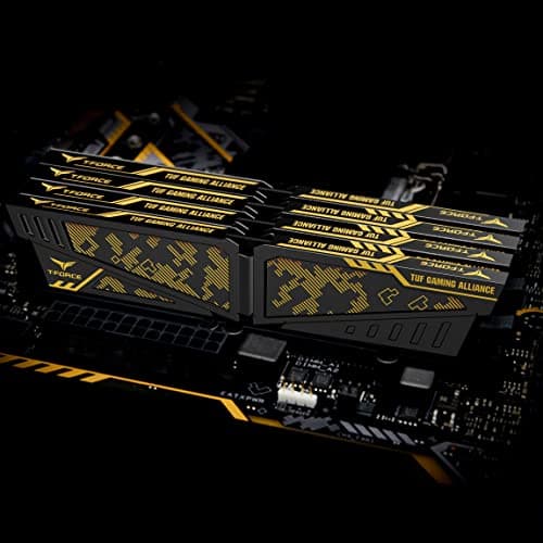 TEAMGROUP T-Force Vulcan TUF Gaming Alliance Gold / Black DDR4-3200 CL16 16GB (2x8GB) image