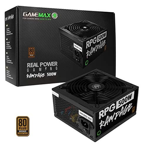 GameMax GP Black ATX 500W Non-Modular 80+ Bronze Certified image