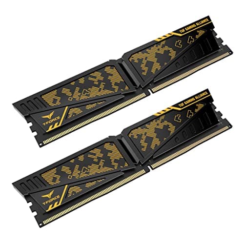 TEAMGROUP T-Force Vulcan TUF Gaming Alliance Gold / Black DDR4-3200 CL16 16GB (2x8GB) image