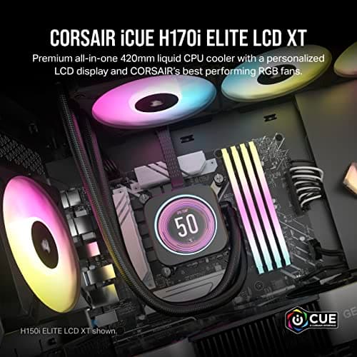 Corsair iCUE H170i ELITE LCD XT Water 420mm Black image