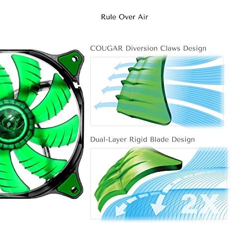 Cougar Dual-X 120mm Green Green LED 1-Pack image