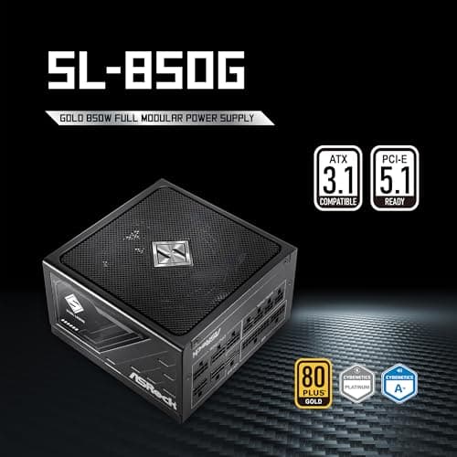 ASRock Steel Legend SL-850G Black 850W Fully Modular 80+ Gold Certified image