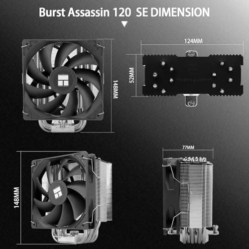 Thermalright Burst Assassin 120 SE Air 148mm Black / Silver image