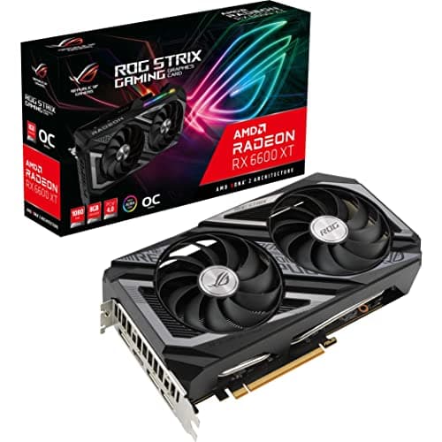 Asus ROG STRIX GAMING OC Radeon RX 6600 XT 8GB GDDR6 Black / Gray image