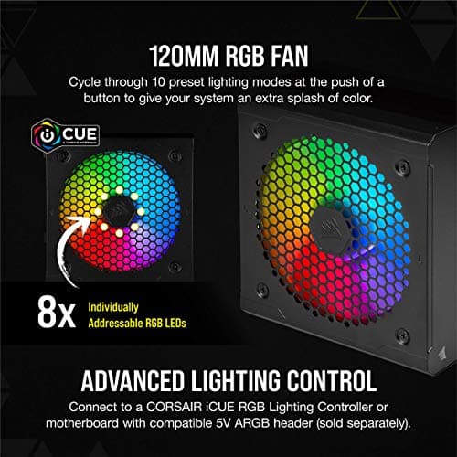 CORSAIR CX-F RGB Series™ CX650F RGB 80 PLUS Bronze Fully Modular ATX Power Supply image