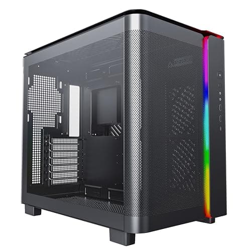 Montech KING 95 ATX Mid Tower Black with Tempered Glass Side Panel and USB 3.2 Gen 1 Type-C, USB 3.2 Gen 1 Type-A image