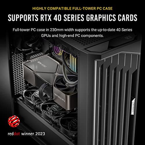 Antec Performance 1 FT ATX Full Tower Black Tempered Glass Side Panel image