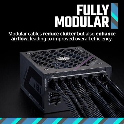 Cooler Master V Platinum V2 Black / Purple 1600W Fully Modular 80+ Platinum Certified ATX image