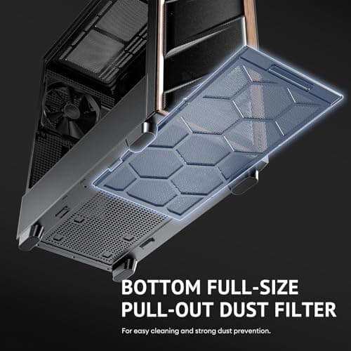 Antec FLUX ATX Mid Tower Black / Brown Tempered Glass Side Panel image