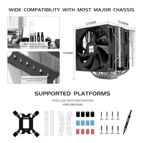 Thermalright Peerless Assassin 120 SE V2 88.89 CFM Air 155mm Black / Silver image
