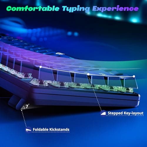 Redragon K555 INDRAH RGB Wired Outemu Blue Gaming Keyboard image