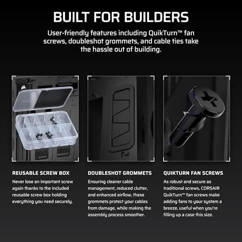 Corsair iCUE 5000T LX RGB ATX Mid Tower Black with Tempered Glass Side Panel and USB 3.2 Gen 2 Type-C, USB 3.2 Gen 1 Type-A image