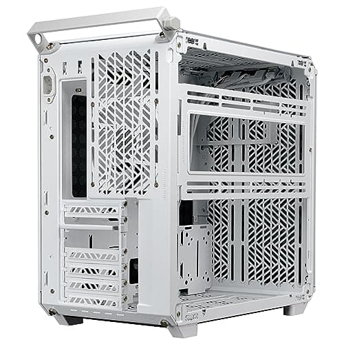 Cooler Master QUBE 500 Flatpack ATX Mid Tower White with Tempered Glass Side Panel, USB 3.2 Gen 2x2 Type-C, USB 3.2 Gen 1 Type-A image