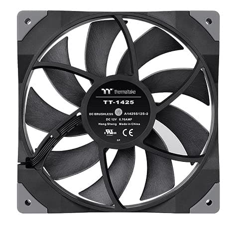 Thermaltake TOUGHFAN 140mm Black 119.1 CFM PWM 2-Pack image