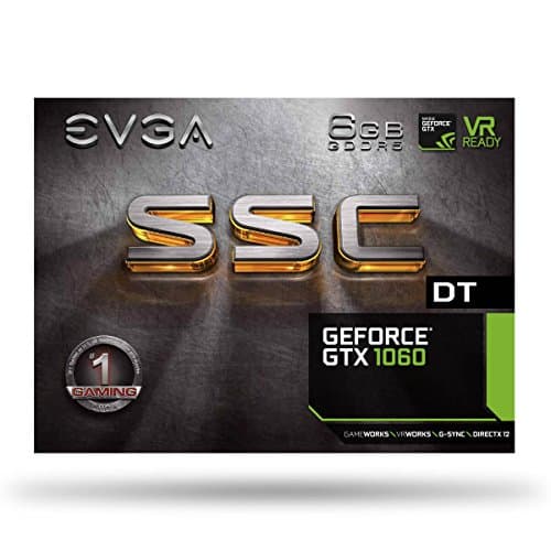 EVGA SSC DT GeForce GTX 1060 6GB GDDR5 Black / Silver image